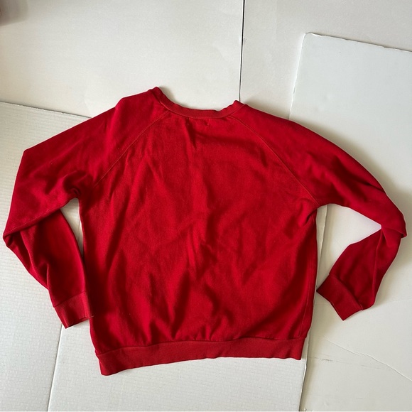 BAE Bacon & Egg Small Pull&Bear Red Sweatshirt Jumper, S - Picture 4 of 4